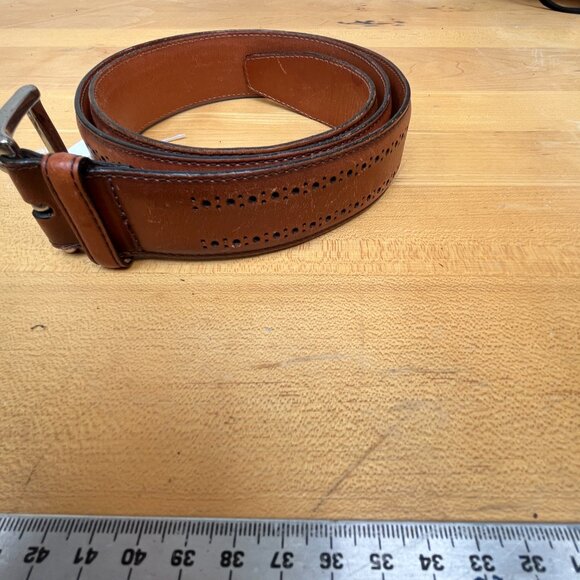 Mens Leather Belt Size 38 - Picture 3 of 12